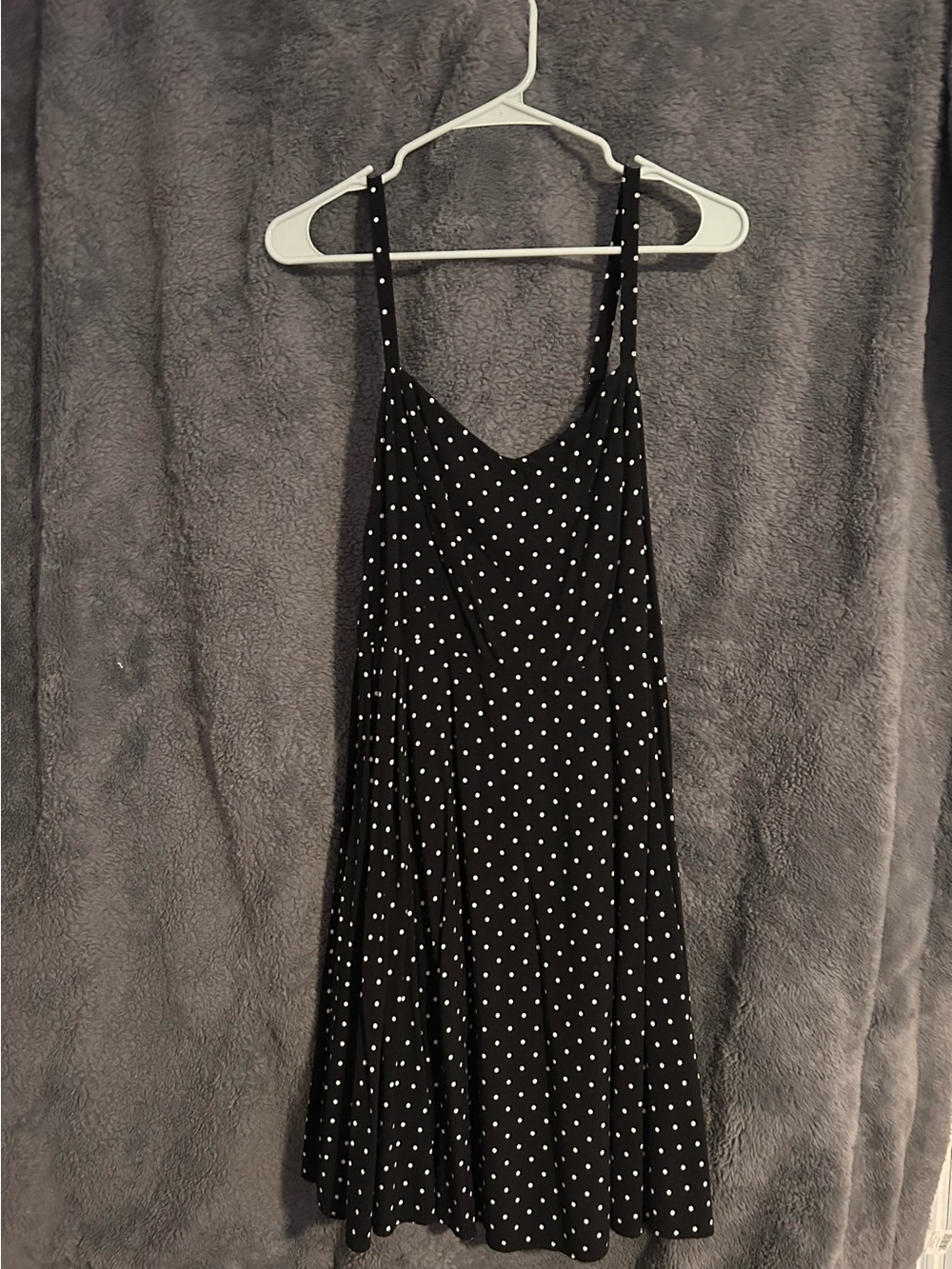 Black Polka Dot woman’s One-Piece Dress